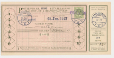 Postbewijs G. 22 - s Gravenhage 1927