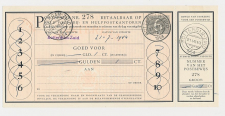 Postbewijs G. 31 - Rotterdam 1954