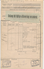 Vrachtbrief Staats Spoorwegen Groningen - Den Haag 1915 - Etiket