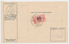 Vrachtbrief / Spoorwegzegel N.S. Den Haag - Harderwijk 1942