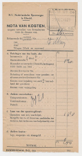 Nota van Onkosten N.S. Roosendaal 1939