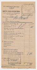 Nota van Onkosten N.S. Roosendaal - s Hertogenbosch 1939