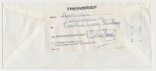 Expresse Treinbrief Zwijndrecht - Den Haag 1970 - Etiket