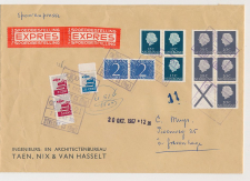 Expresse Treinbrief Utrecht - Den Haag 1967