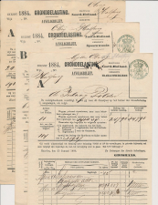 Fiscaal - Aanslagbiljet + Bevelschrift Inlaagpolder 1884