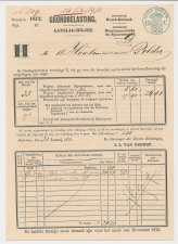 Fiscaal - Aanslagbiljet Haarlemmerliede- Spaarnwoude 1872