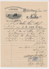 Nota Middelburg 1883 - Vleeschhouwerij - Spekslagerij