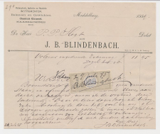 Nota Middelburg 1884 Optische Instrumenten - Balansen etc.