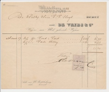 Nota Middelburg 1886 - Slijterij - Wijnen