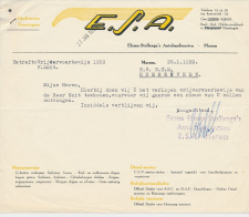 Brief Marum 1959 - E.S.A. - Elema Stollenga s Autobusdiensten