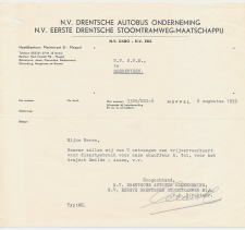 Brief Meppel 1959 - Eerste Drentsche Stoomtramweg Maatschappij  