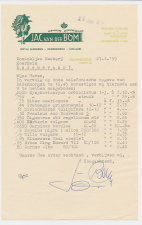Brief Oudenbosch 1959 - Boomkwekerij