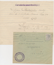 Envelop / Brief Haarlem 1924 - Cavalerie Paardendepot