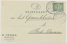 Firma briefkaart Assen 1912 - Boekhandel