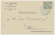 Firma briefkaart Assen 1914 - Drentsche Stoomboot Mij.