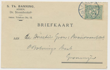 Firma briefkaart Assen 1914 - Drentsche Stoomboot Mij.