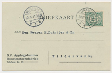 Firma briefkaart Appingedam 1911 - Bronsmotorenfabriek