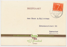 Firma briefkaart Almelo 1954 - Bedrijfskleeding