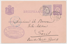 Briefkaart Breda 1883 - Boekhandel - Drukkerij - Cournatiers