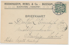 Firma briefkaart Bussum 1913 - Bloemisterij