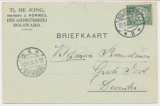 Firma briefkaart Bolsward 1912 - Koek en Banketbakkerij