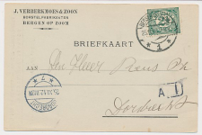 Firma briefkaart Bergen op Zoom 1912 - Borstelfabrikant