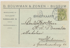 Firma briefkaart Bussum 1919 - Makelaar - Schilder