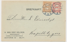 Firma briefkaart Delft 1917 - Mandenmaker