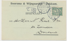 Firma briefkaart Dokkum 1912 - Boorsma en Wijngaarden