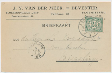 Firma briefkaart Deventer 1910 - Bloemisterij