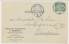 Firma briefkaart Groningen 1911 - Steendrukkerij