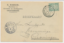 Firma briefkaart Grootebroek 1908 - Groenten- Aardappelhandel