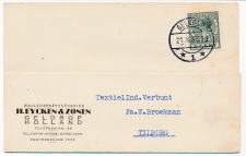 Firma briefkaart Geldrop 1936 - Wollenstoffenfabriek