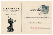 Firma briefkaart Groningen 1927 - Machinefabriek