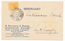 Firma briefkaart Grootebroek 1925 - Groenten- Aardappelhandel