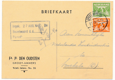 Firma briefkaart Groot Ammers 1940 - Fa. Den Oudsten