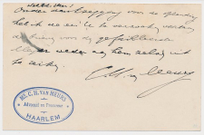 Briefkaart Haarlem 1898 - Advocaat - Procureur