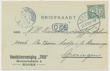 Firma briefkaart Hoorn 1912 - Hooi - Stroo - Turf - Meststoffen