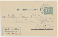 Firma briefkaart Harlingen 1918 - J. van der Schoot