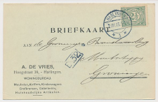 Firma briefkaart Harlingen 1915 - Meubelen - Kinderwagens etc.