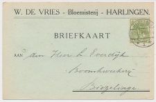 Firma briefkaart Harlingen 1919 - Bloemisterij