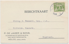 Firma briefkaart Heiloo 1928 - Bloembollen