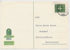 Firma briefkaart Hillegom 1950 - Bloemist