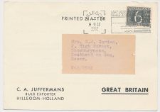 Firma briefkaart Hillegom 1962 - Bloembollen