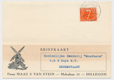 Firma briefkaart Hillegom 1956 - Plantenkwekerij - Molenwerf