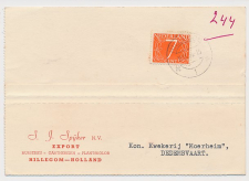 Firma briefkaart Hillegom 1956 - Kwekerij