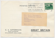 Firma briefkaart Hillgom 1963 - Bloembollen