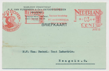 Firma briefkaart Helmond 1940 - Katoenfabrieken