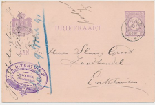 Firma briefkaart Kwadijk 1891 - Boomkweker - Bloemist