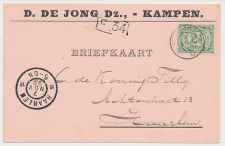 Firma briefkaart Kampen 1899 - D. De Jong Dz.